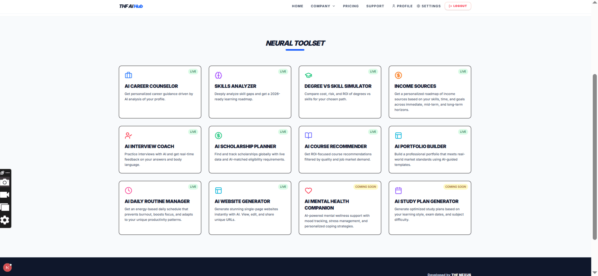 Complete AI Tools SaaS Platform — White-Label | Next.js + SQLite | 11 AI Tools + Admin Panel + Subscription System screenshot 2
