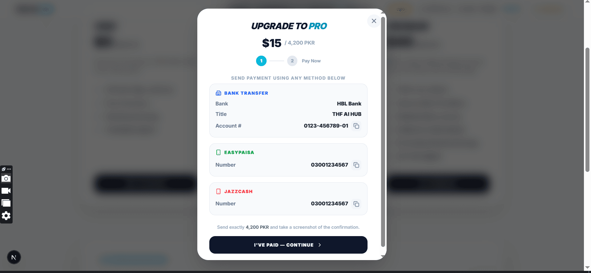 Complete AI Tools SaaS Platform — White-Label | Next.js + SQLite | 11 AI Tools + Admin Panel + Subscription System screenshot 7
