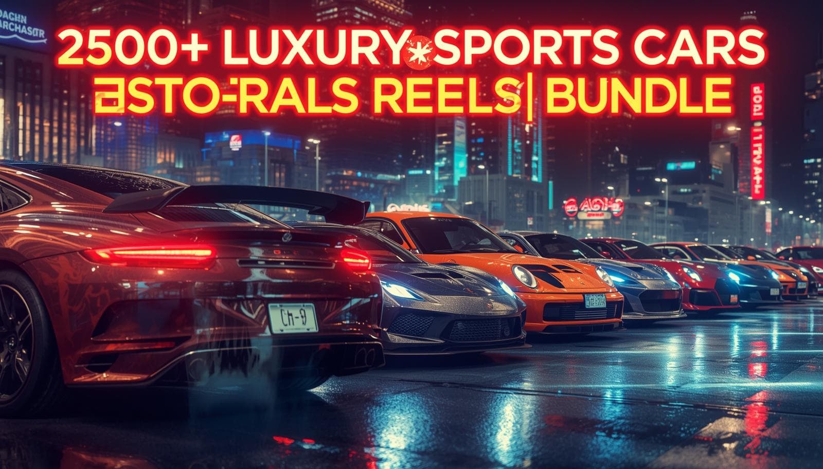 2500+ Luxury Sports Cars Reels Bundle – Ultra HD Viral Car Content Pack screenshot 3