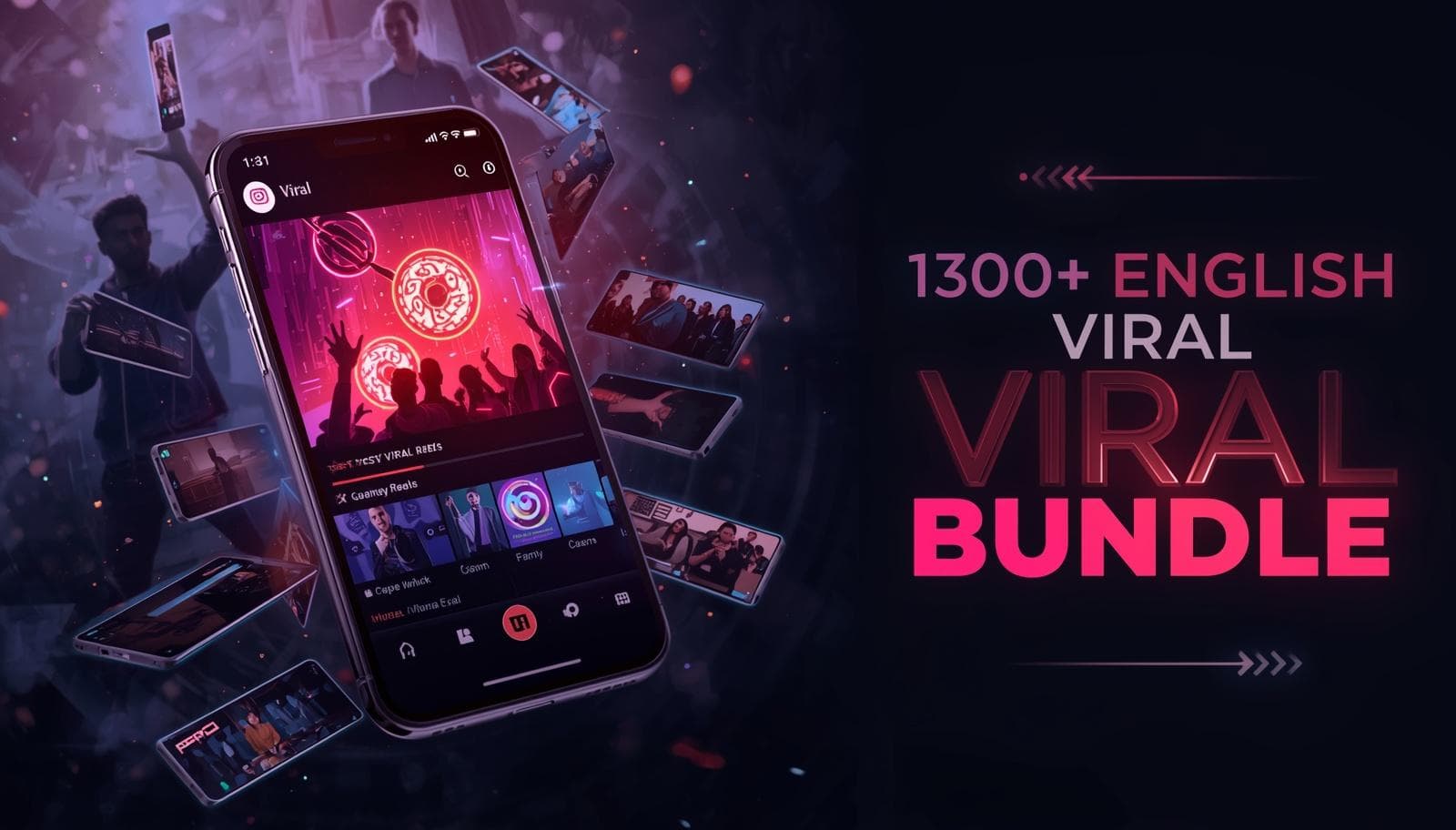 1300+ English Viral Reels Bundle – Motivation, Business & Trending Content Pack screenshot 2