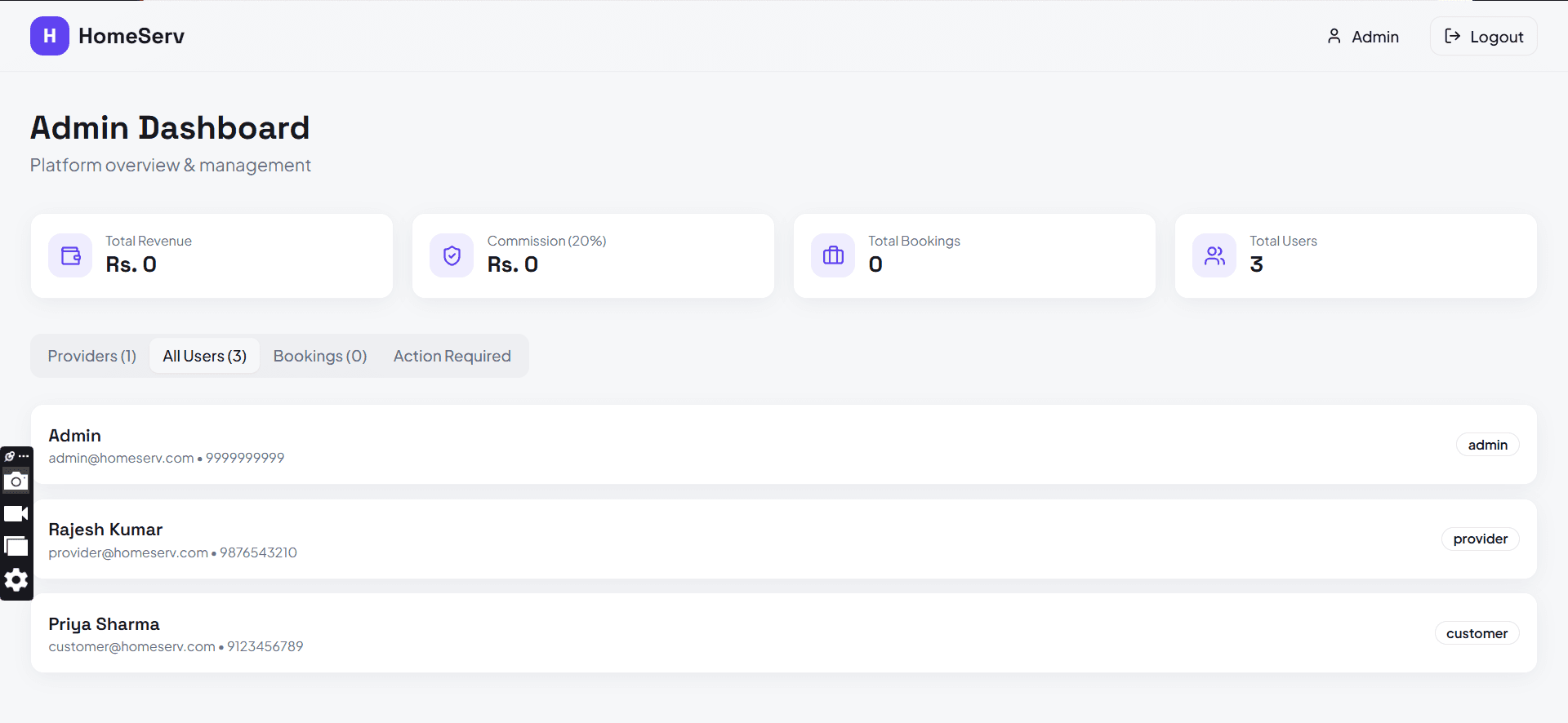 Complete Home Service Booking System Multiple Earning Methods App screenshot 1