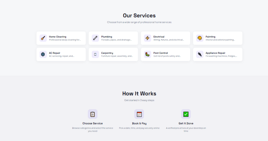 Complete Home Service Booking System Multiple Earning Methods App screenshot 5